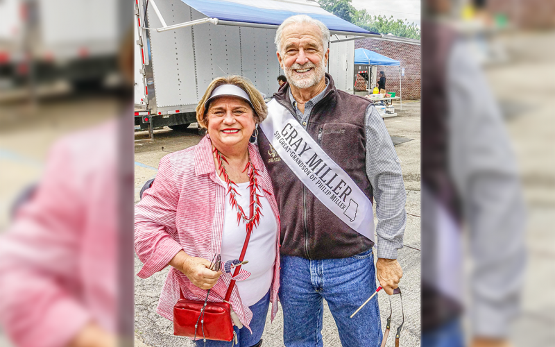 MR. & MRS. GRAY MILLER traveled from Texas to explore their roots in New Haven.
