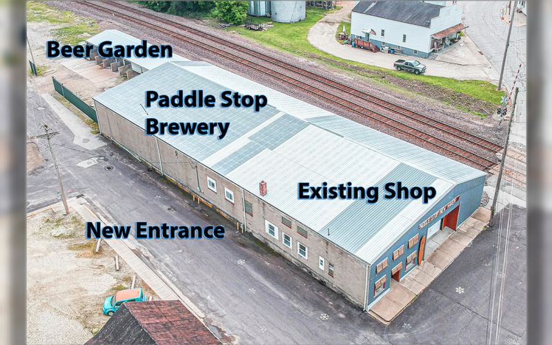 THE PROJECTED Paddle Stop Brewery plans.