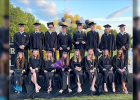 FULL LIST OF GRADUATES (FROM LEFT TO RIGHT): Back Row - Tielar Mahurin, Jacob Gerdes, Jackson Cooper, Clarence D Blankenship, Peyton Rice, Ryan Steinbeck, Charlie Tyree, Jace Ritchie. Front Row - Sarah Woodle, Emma Gerdes, Lauren Gerlemann, Shylee Mahurin, Lesly Gerlemann, Isabella Groner, Maya Sheible, Avery Strubberg.