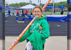CONGRATULATIONS TO ALAINA SCOTT for advancing in the pole vault to the state meet.